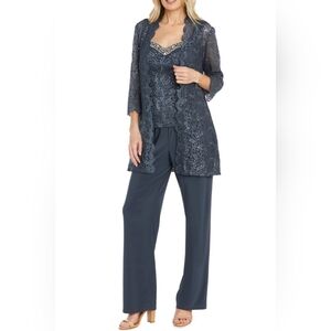RM Richards Lace 3 Piece Evening Pant Set 3303